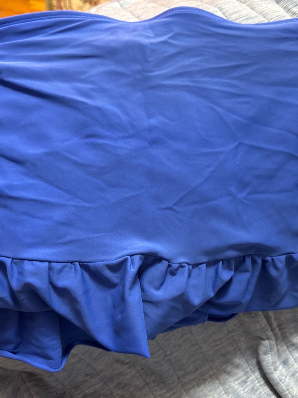 Royal Blue Ruffle Swim Bikini Top
